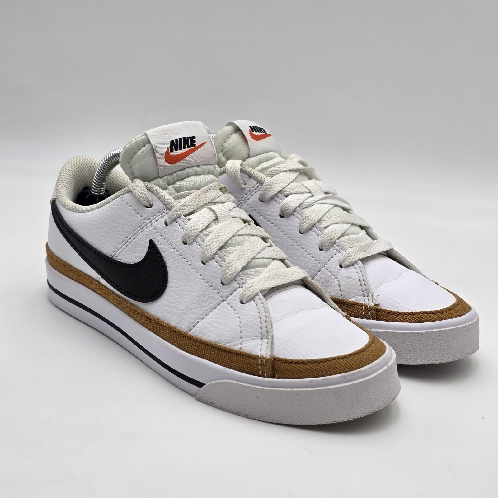 Nike Women's Size 6 Court Legacy Sneakers White Desert Ochre Dh3161-100 Shoes